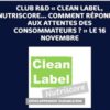 annonce journée clean label