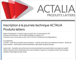 journee technique actalia