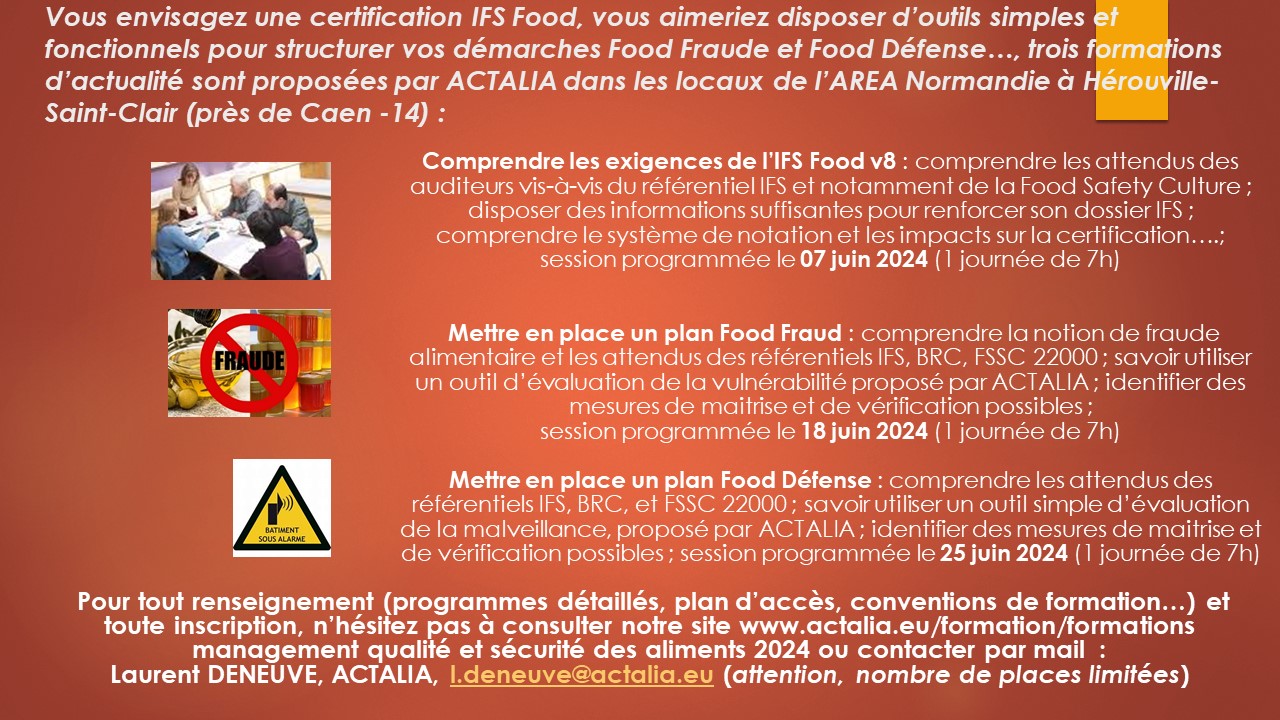 formation food fraud